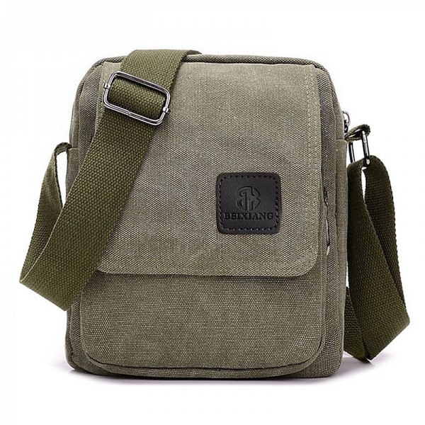 Men's Crossbody Bag Messenger Bag Canvas Outdoor Daily Lightweight Durable Solid Color Black Army Green Khaki Men's Crossbody Bag Messenger Bag Canvas Outdoor Daily Lightweight Durable Solid Color Black Army Green Khaki