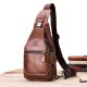 Men's Crossbody Bag Chest Bag Nappa Leather Outdoor Daily Zipper Solid Color Black Men's Crossbody Bag Chest Bag Nappa Leather Outdoor Daily Zipper Solid Color Black