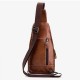 Men's Crossbody Bag Chest Bag Nappa Leather Outdoor Daily Zipper Solid Color Black Men's Crossbody Bag Chest Bag Nappa Leather Outdoor Daily Zipper Solid Color Black
