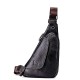 Men&#039;s Crossbody Bag Shoulder Bag Mobile Phone Bag Chest Bag Leather Cowhide Outdoor Daily Holiday Buckle Zipper Waterproof Solid Color Quilted Camel Brown