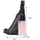 Men&#039;s Crossbody Bag Shoulder Bag Mobile Phone Bag Chest Bag Leather Cowhide Outdoor Daily Holiday Buckle Zipper Waterproof Solid Color Quilted Camel Brown