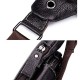 Men&#039;s Crossbody Bag Shoulder Bag Mobile Phone Bag Chest Bag Leather Cowhide Outdoor Daily Holiday Buckle Zipper Waterproof Solid Color Quilted Camel Brown