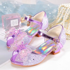 Girls&#039; Heels Dress Shoes Flower Girl Shoes Princess Shoes School Shoes Leather PU Portable Breathability Non-slipping Princess Shoes Big Kids(7years +) Little Kids(4-7ys) School Gift Daily Walking