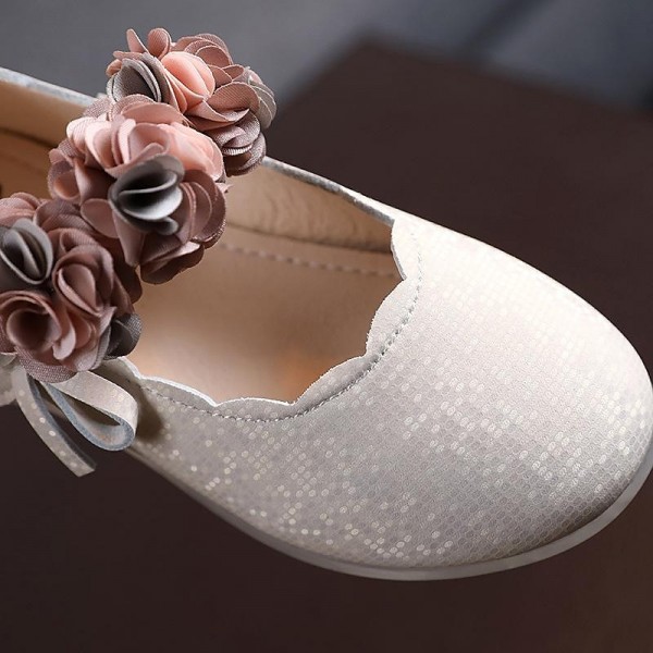 Girls' Flats Daily Dress Shoes Flower Girl Shoes Princess Shoes PU Big Kids(7years +) Little Kids(4-7ys) School Wedding Party Dancing Flower Pink off-white Fall Spring Girls' Flats Daily Dress Shoes Flower Girl Shoes Princess Shoes PU Big Kids(7years +) Little Kids(4-7ys) School Wedding Party Dancing Flower Pink off-white Fall Spring