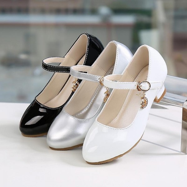 Girls' Heels Princess Shoes PU Water Resistant Breathability Princess Shoes Big Kids(7years +) Little Kids(4-7ys) Toddler(2-4ys) Daily Silver Black White Fall Spring Girls' Heels Princess Shoes PU Water Resistant Breathability Princess Shoes Big Kids(7years +) Little Kids(4-7ys) Toddler(2-4ys) Daily Silver Black White Fall Spring