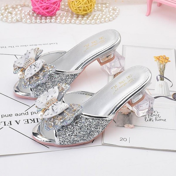 Girls' Slippers & Flip-Flops Daily Glitters Heel Slingback Synthetics Breathability Height-increasing Cosplay Big Kids(7years +) Little Kids(4-7ys) Birthday Gift Daily Indoor Outdoor Play Bowknot Girls' Slippers & Flip-Flops Daily Glitters Heel Slingback Synthetics Breathability Height-increasing Cosplay Big Kids(7years +) Little Kids(4-7ys) Birthday Gift Daily Indoor Outdoor Play Bowknot