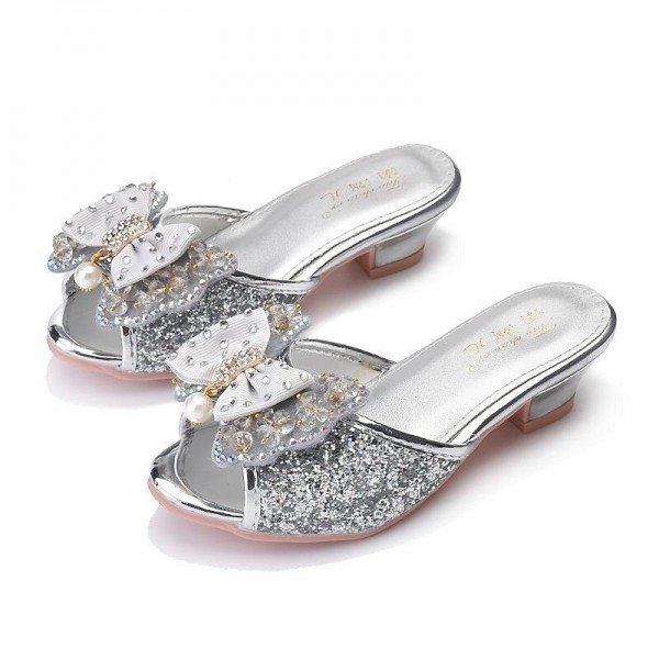 Girls' Slippers & Flip-Flops Daily Glitters Heel Slingback Synthetics Breathability Height-increasing Cosplay Big Kids(7years +) Little Kids(4-7ys) Birthday Gift Daily Indoor Outdoor Play Bowknot Girls' Slippers & Flip-Flops Daily Glitters Heel Slingback Synthetics Breathability Height-increasing Cosplay Big Kids(7years +) Little Kids(4-7ys) Birthday Gift Daily Indoor Outdoor Play Bowknot
