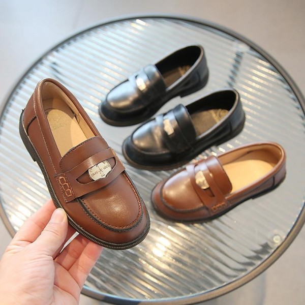 Boys Girls' Loafers Daily Casual School Shoes PU Water Resistant Breathability Non-slipping Big Kids(7years +) Little Kids(4-7ys) School Casual Daily Walking Shoes Outdoor Black Brown Summer Spring Boys Girls' Loafers Daily Casual School Shoes PU Water Resistant Breathability Non-slipping Big Kids(7years +) Little Kids(4-7ys) School Casual Daily Walking Shoes Outdoor Black Brown Summer Spring
