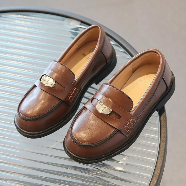 Boys Girls' Loafers Daily Casual School Shoes PU Water Resistant Breathability Non-slipping Big Kids(7years +) Little Kids(4-7ys) School Casual Daily Walking Shoes Outdoor Black Brown Summer Spring Boys Girls' Loafers Daily Casual School Shoes PU Water Resistant Breathability Non-slipping Big Kids(7years +) Little Kids(4-7ys) School Casual Daily Walking Shoes Outdoor Black Brown Summer Spring