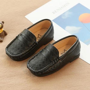 Boys Girls&#039; Loafers Daily Casual School Shoes PU Breathability Non-slipping Little Kids(4-7ys) Toddler(2-4ys) School Casual Daily Walking Shoes Outdoor Black White Brown Summer Spring Fall