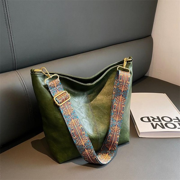 Men's Women's Crossbody Bag Bucket Bag PU Leather Shopping Daily Adjustable Large Capacity Durable Solid Color Dark Brown Black White Men's Women's Crossbody Bag Bucket Bag PU Leather Shopping Daily Adjustable Large Capacity Durable Solid Color Dark Brown Black White
