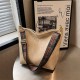 Men's Women's Crossbody Bag Bucket Bag PU Leather Shopping Daily Adjustable Large Capacity Durable Solid Color Dark Brown Black White Men's Women's Crossbody Bag Bucket Bag PU Leather Shopping Daily Adjustable Large Capacity Durable Solid Color Dark Brown Black White