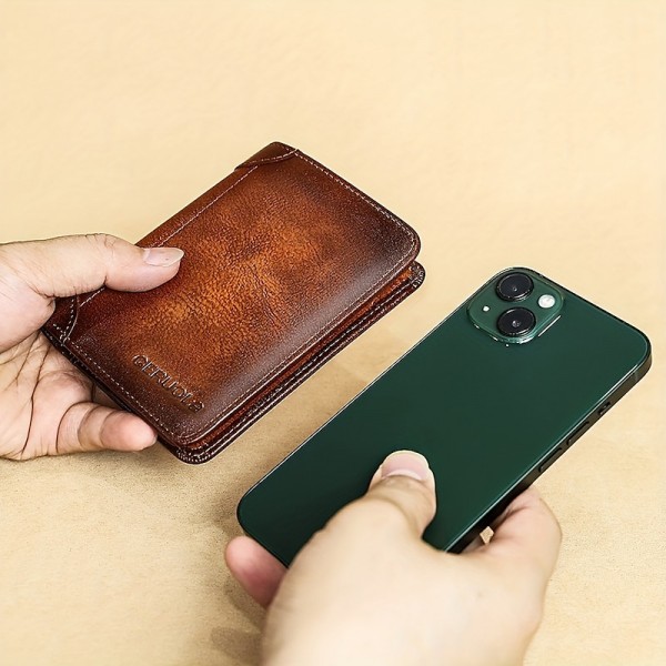 Men's Wallet Credit Card Holder Wallet Cowhide Shopping Daily Zipper Large Capacity Foldable Durable Solid Color Black Blue Brown Men's Wallet Credit Card Holder Wallet Cowhide Shopping Daily Zipper Large Capacity Foldable Durable Solid Color Black Blue Brown