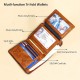 Men's Wallet Credit Card Holder Wallet Cowhide Shopping Daily Zipper Large Capacity Foldable Durable Solid Color Black Blue Brown Men's Wallet Credit Card Holder Wallet Cowhide Shopping Daily Zipper Large Capacity Foldable Durable Solid Color Black Blue Brown