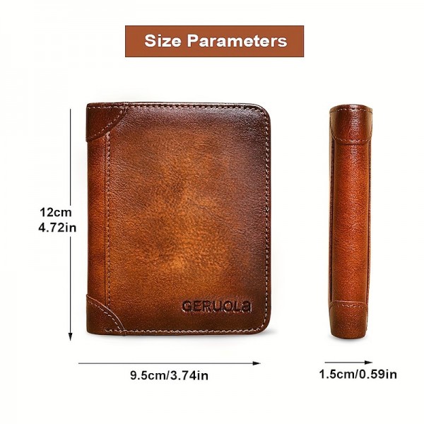 Men's Wallet Credit Card Holder Wallet Cowhide Shopping Daily Zipper Large Capacity Foldable Durable Solid Color Black Blue Brown Men's Wallet Credit Card Holder Wallet Cowhide Shopping Daily Zipper Large Capacity Foldable Durable Solid Color Black Blue Brown