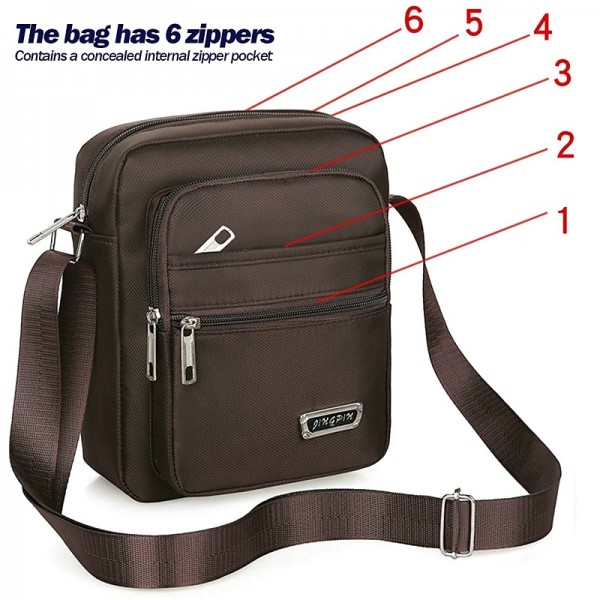 Men&#039;s Crossbody Bag Shoulder Bag Polyester Oxford Cloth Daily Holiday Adjustable Large Capacity Waterproof Solid Color Black Army Green Blue