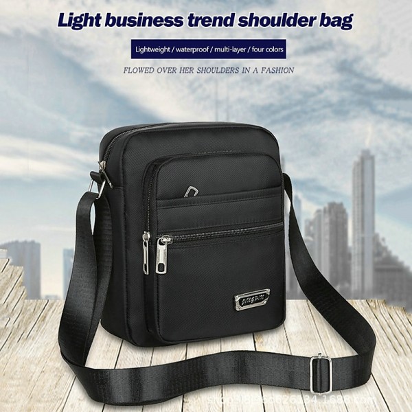 Men&#039;s Crossbody Bag Shoulder Bag Polyester Oxford Cloth Daily Holiday Adjustable Large Capacity Waterproof Solid Color Black Army Green Blue