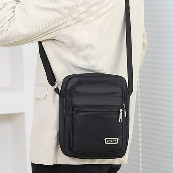 Men&#039;s Crossbody Bag Shoulder Bag Polyester Oxford Cloth Daily Holiday Adjustable Large Capacity Waterproof Solid Color Black Army Green Blue