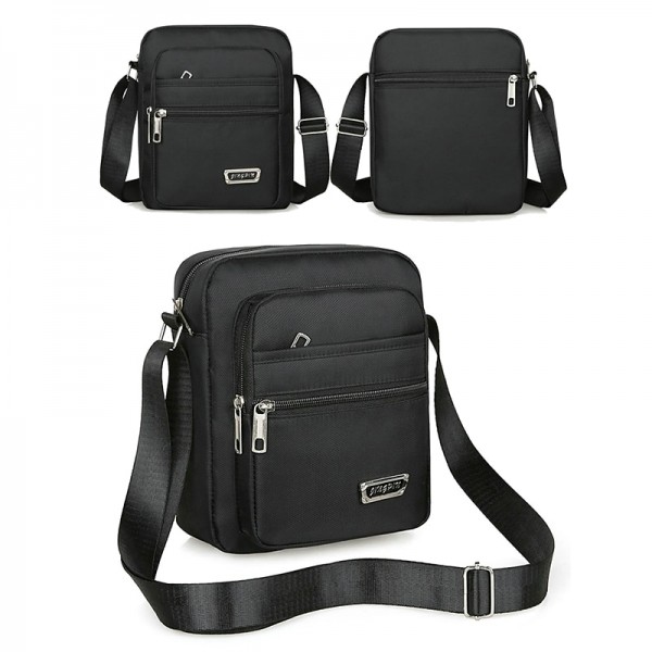 Men&#039;s Crossbody Bag Shoulder Bag Polyester Oxford Cloth Daily Holiday Adjustable Large Capacity Waterproof Solid Color Black Army Green Blue