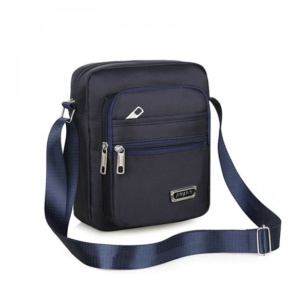 Men&#039;s Crossbody Bag Shoulder Bag Polyester Oxford Cloth Daily Holiday Adjustable Large Capacity Waterproof Solid Color Black Army Green Blue