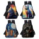 Men's Women's Backpack 3D Print Commuter Backpack School Daily Cat Flower Polyester Large Capacity Breathable Lightweight Zipper Print Black Yellow Red Men's Women's Backpack 3D Print Commuter Backpack School Daily Cat Flower Polyester Large Capacity Breathable Lightweight Zipper Print Black Yellow Red