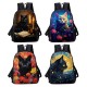 Men's Women's Backpack 3D Print Commuter Backpack School Daily Cat Flower Polyester Large Capacity Breathable Lightweight Zipper Print Black Yellow Red Men's Women's Backpack 3D Print Commuter Backpack School Daily Cat Flower Polyester Large Capacity Breathable Lightweight Zipper Print Black Yellow Red