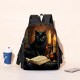 Men's Women's Backpack 3D Print Commuter Backpack School Daily Cat Flower Polyester Large Capacity Breathable Lightweight Zipper Print Black Yellow Red Men's Women's Backpack 3D Print Commuter Backpack School Daily Cat Flower Polyester Large Capacity Breathable Lightweight Zipper Print Black Yellow Red