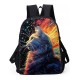 Men's Women's Backpack 3D Print Commuter Backpack School Daily Cat Flower Polyester Large Capacity Breathable Lightweight Zipper Print Black Yellow Red Men's Women's Backpack 3D Print Commuter Backpack School Daily Cat Flower Polyester Large Capacity Breathable Lightweight Zipper Print Black Yellow Red
