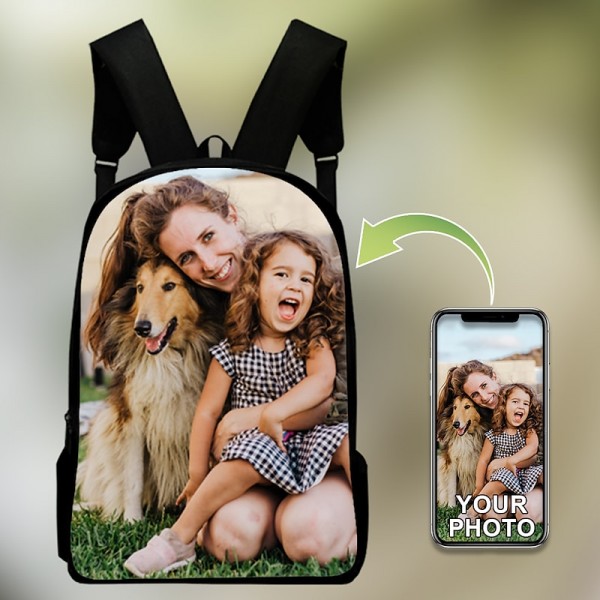 Men's Women's Kid's Backpack 3D Print Customize Commuter Backpack Oxford Cloth Large Capacity Breathable Lightweight Zipper Custom Print White Men's Women's Kid's Backpack 3D Print Customize Commuter Backpack Oxford Cloth Large Capacity Breathable Lightweight Zipper Custom Print White