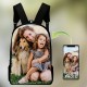 Men's Women's Kid's Backpack 3D Print Customize Commuter Backpack Oxford Cloth Large Capacity Breathable Lightweight Zipper Custom Print White Men's Women's Kid's Backpack 3D Print Customize Commuter Backpack Oxford Cloth Large Capacity Breathable Lightweight Zipper Custom Print White