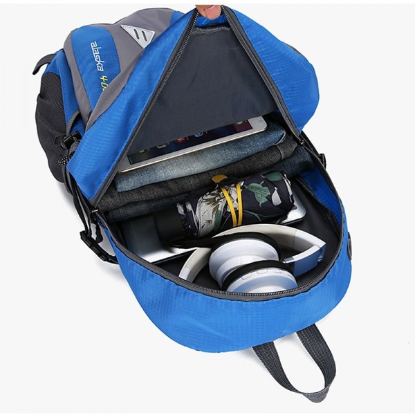 Men's Women's Backpack School Bag Bookbag Functional Backpack Outdoor Camping & Hiking Color Block Polyester Large Capacity Waterproof Breathable Zipper Black Light Green Army Green Men's Women's Backpack School Bag Bookbag Functional Backpack Outdoor Camping & Hiking Color Block Polyester Large Capacity Waterproof Breathable Zipper Black Light Green Army Green