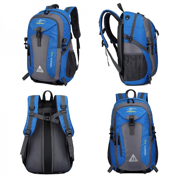 Men's Women's Backpack School Bag Bookbag Functional Backpack Outdoor Camping & Hiking Color Block Polyester Large Capacity Waterproof Breathable Zipper Black Light Green Army Green Men's Women's Backpack School Bag Bookbag Functional Backpack Outdoor Camping & Hiking Color Block Polyester Large Capacity Waterproof Breathable Zipper Black Light Green Army Green