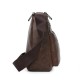 Men&#039;s Crossbody Bag Shoulder Bag Messenger Bag PU Leather Daily Holiday Zipper Adjustable Large Capacity Waterproof Solid Color Black Brown khaki