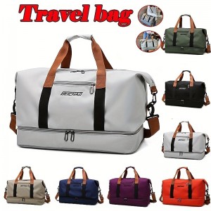 Men&#039;s Women&#039;s Handbag Shoulder Bag Gym Bag Duffle Bag Hiking Daypacks Oxford Cloth Outdoor Holiday Travel Zipper Adjustable Large Capacity Waterproof Solid Color Black Blue Purple
