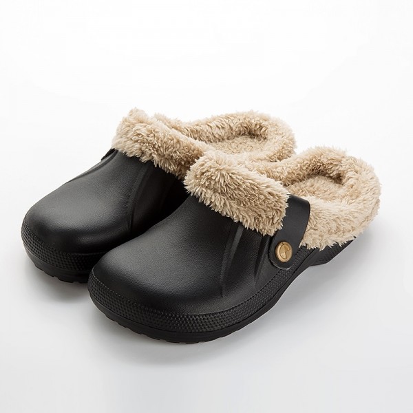 Men&#039;s Clogs &amp; Mules Slippers &amp; Flip-Flops Comfort Loafers Fleece Slippers Plush Slippers Memory Foam Slippers Walking Vintage Casual Outdoor Daily Leather Warm Height Increasing Comfortable Lace-up