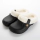 Men&#039;s Clogs &amp; Mules Slippers &amp; Flip-Flops Comfort Loafers Fleece Slippers Plush Slippers Memory Foam Slippers Walking Vintage Casual Outdoor Daily Leather Warm Height Increasing Comfortable Lace-up