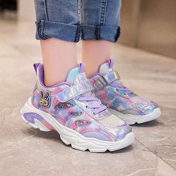 Girls' Sneakers Daily Casual Breathable Mesh Non-slipping Big Kids(7years +) Little Kids(4-7ys) School Walking Rabbit Pink Purple Summer Spring Fall Girls' Sneakers Daily Casual Breathable Mesh Non-slipping Big Kids(7years +) Little Kids(4-7ys) School Walking Rabbit Pink Purple Summer Spring Fall