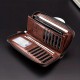 Men's Wallet PU Leather Shopping Daily Zipper Lightweight Durable Solid Color Dark Brown Black Brown Men's Wallet PU Leather Shopping Daily Zipper Lightweight Durable Solid Color Dark Brown Black Brown