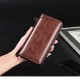 Men's Wallet PU Leather Shopping Daily Zipper Lightweight Durable Solid Color Dark Brown Black Brown Men's Wallet PU Leather Shopping Daily Zipper Lightweight Durable Solid Color Dark Brown Black Brown