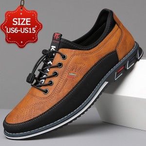 Men&#039;s Oxfords Embroidery Dress Shoes Plus Size Comfort Shoes Walking Casual Chinoiserie British Daily Party &amp; Evening Leather Warm Booties / Ankle Boots Lace-up Silver Dark Brown Bright Black Summer