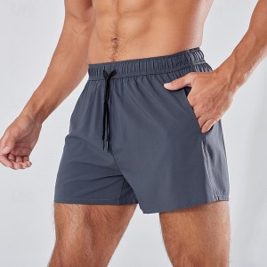 Men&#039;s Running Shorts Gym Shorts Pocket Elastic Waistband Shorts Outdoor Sports &amp; Outdoor Athletic Quick Dry Lightweight Soft Marathon Running Workout Tailored Fit Sportswear Activewear Solid Colored