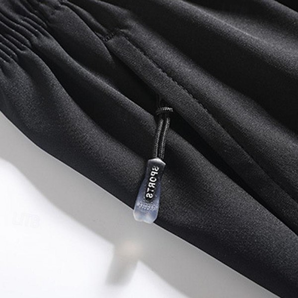 Men&#039;s Running Shorts Gym Shorts Pocket Drawstring Shorts Outdoor Sports &amp; Outdoor Athletic Quick Dry Lightweight Soft Marathon Running Workout Tailored Fit Sportswear Activewear Solid Colored Black