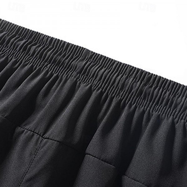 Men&#039;s Running Shorts Gym Shorts Pocket Drawstring Shorts Outdoor Sports &amp; Outdoor Athletic Quick Dry Lightweight Soft Marathon Running Workout Tailored Fit Sportswear Activewear Solid Colored Black