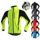 Arsuxeo Men&#039;s Cycling Jacket Bike Jacket Winter Softshell  Fleece Jacket Top Windproof Waterproof 15-k Thermal Warm up Breathable Stripe Reflective Polyester Spandex Winter Road Cycling Relaxed Fit