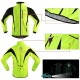 Arsuxeo Men&#039;s Cycling Jacket Bike Jacket Winter Softshell  Fleece Jacket Top Windproof Waterproof 15-k Thermal Warm up Breathable Stripe Reflective Polyester Spandex Winter Road Cycling Relaxed Fit