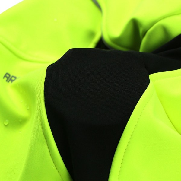 Arsuxeo Men&#039;s Cycling Jacket Bike Jacket Winter Softshell  Fleece Jacket Top Windproof Waterproof 15-k Thermal Warm up Breathable Stripe Reflective Polyester Spandex Winter Road Cycling Relaxed Fit