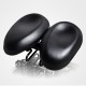 Acacia Bike Saddle / Bike Seat Ergonomical Dual Pad Adjustable Extra Wide / Extra Large Double Noseless PU Leather High-Density Foam PVC Cycling Road Bike Mountain Bike MTB Black Acacia Bike Saddle / Bike Seat Ergonomical Dual Pad Adjustable Extra Wide / Extra Large Double Noseless PU Leather High-Density Foam PVC Cycling Road Bike Mountain Bike MTB Black