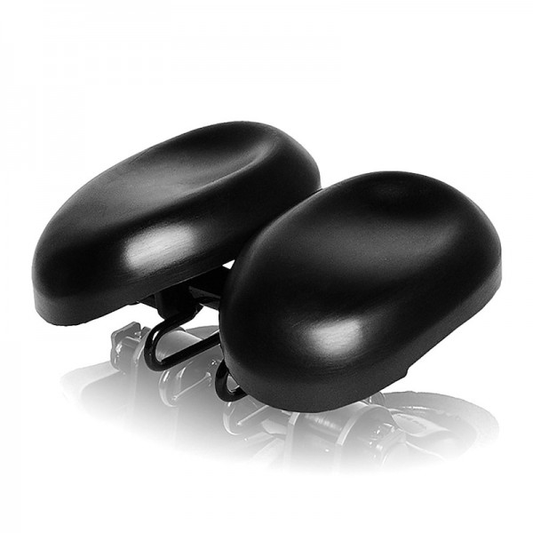 Acacia Bike Saddle / Bike Seat Ergonomical Dual Pad Adjustable Extra Wide / Extra Large Double Noseless PU Leather High-Density Foam PVC Cycling Road Bike Mountain Bike MTB Black Acacia Bike Saddle / Bike Seat Ergonomical Dual Pad Adjustable Extra Wide / Extra Large Double Noseless PU Leather High-Density Foam PVC Cycling Road Bike Mountain Bike MTB Black