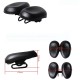 Acacia Bike Saddle / Bike Seat Ergonomical Dual Pad Adjustable Extra Wide / Extra Large Double Noseless PU Leather High-Density Foam PVC Cycling Road Bike Mountain Bike MTB Black Acacia Bike Saddle / Bike Seat Ergonomical Dual Pad Adjustable Extra Wide / Extra Large Double Noseless PU Leather High-Density Foam PVC Cycling Road Bike Mountain Bike MTB Black