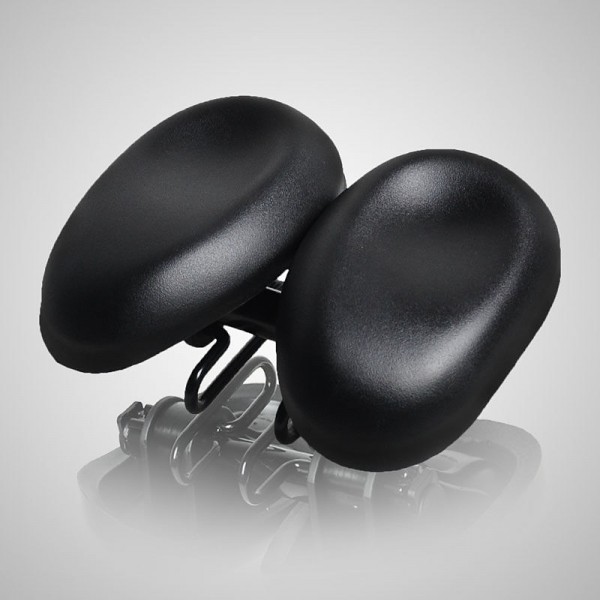 Acacia Bike Saddle / Bike Seat Ergonomical Dual Pad Adjustable Extra Wide / Extra Large Double Noseless PU Leather High-Density Foam PVC Cycling Road Bike Mountain Bike MTB Black Acacia Bike Saddle / Bike Seat Ergonomical Dual Pad Adjustable Extra Wide / Extra Large Double Noseless PU Leather High-Density Foam PVC Cycling Road Bike Mountain Bike MTB Black